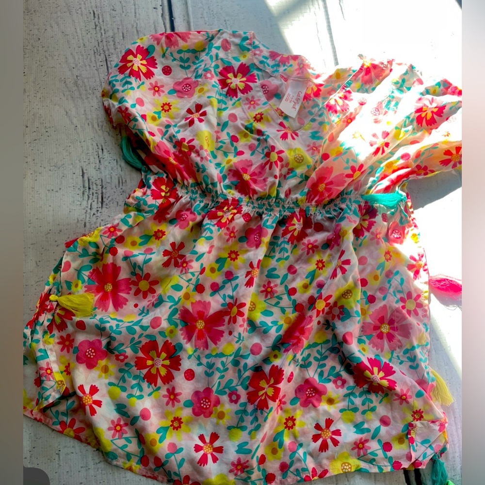 Colorful cat and Jack swim coverup